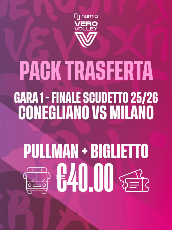 Pack | Trasferta Conegliano vs Milano