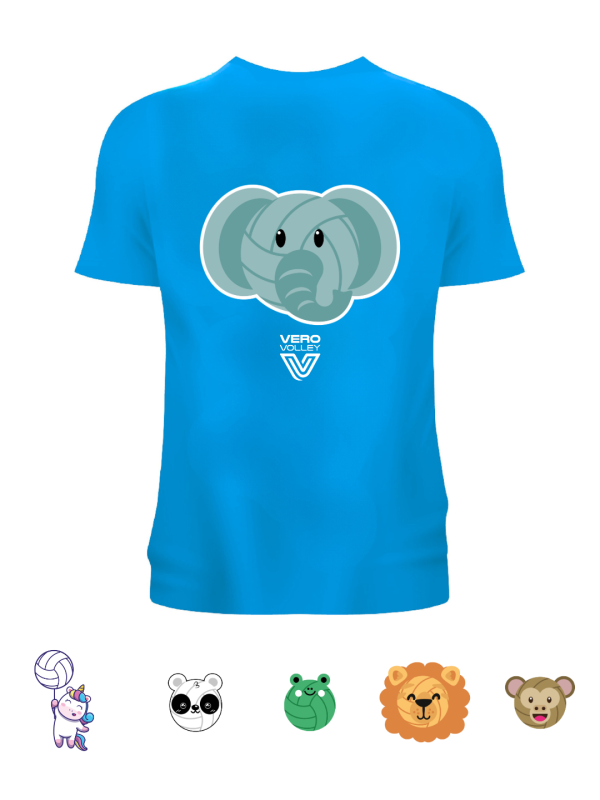 T-shirt Volley Animals | Azzurra
