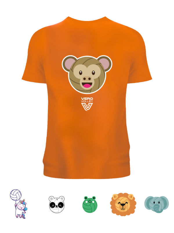 T-shirt Volley Animals | Arancione