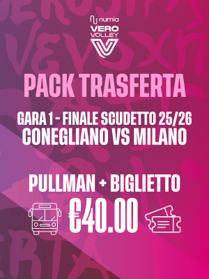 Pack | Trasferta Conegliano vs Milano