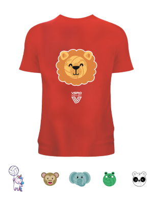 T-shirt Volley Animals | Rossa