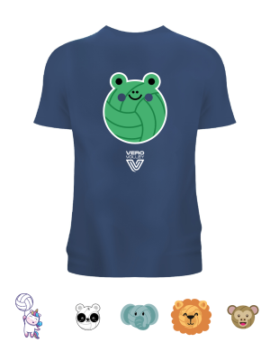 T-shirt Volley Animals | Blu