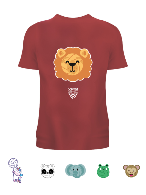 T-shirt Volley Animals | Bordeaux