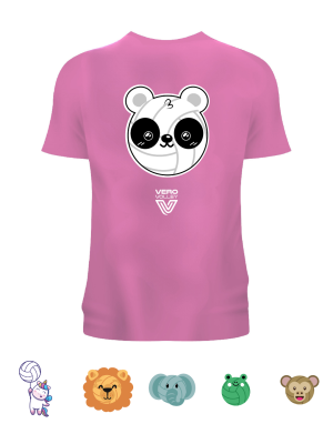 T-shirt Volley Animals | Rosa