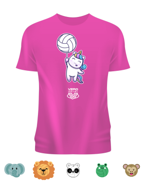 T-shirt Volley Animals | Fucsia