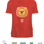 T-shirt Volley Animals | Rossa